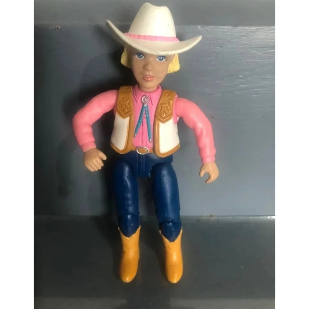 2001 Vintage Fisher‎ Price Loving Family Cowgirl Woman Pink Shirt Cowboy Hat 5